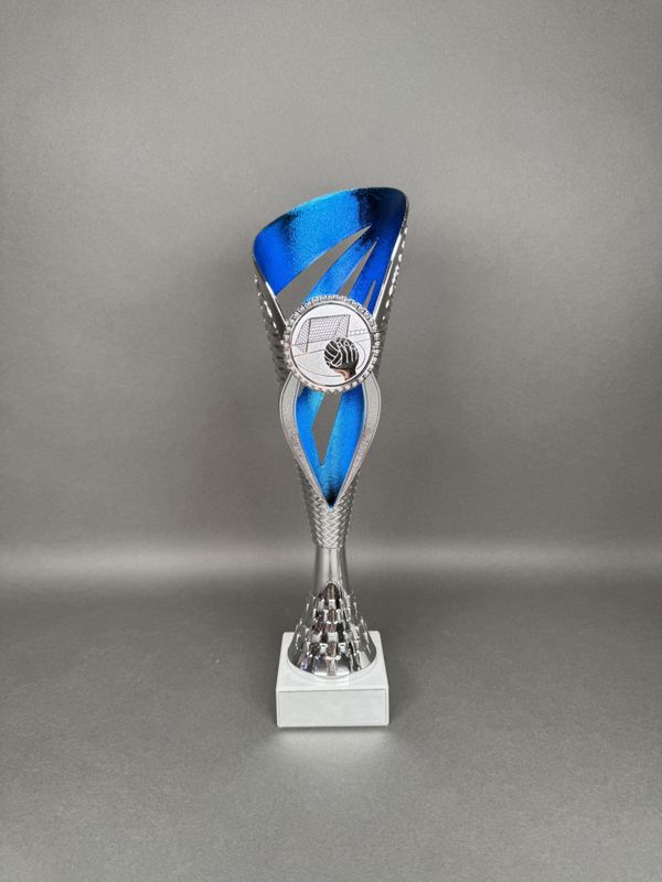 Trofé Samuel, Silver-Blå, 350mm