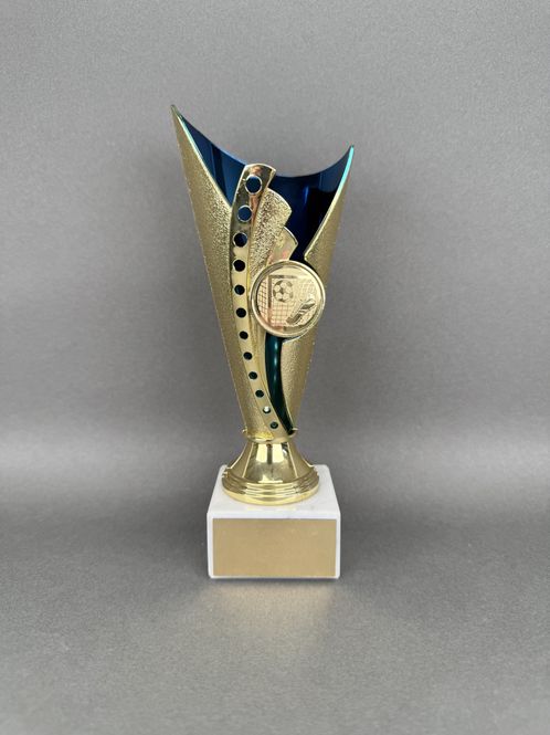 Huvudbild Trofé Sigvard, Guld-Blå, 190mm
