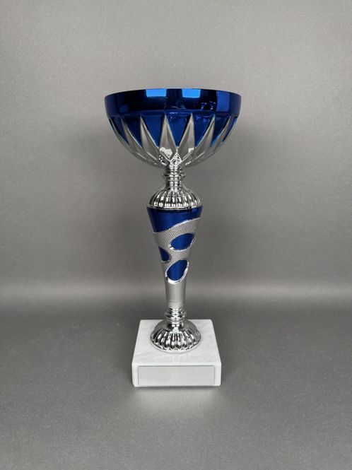 Huvudbild Pokal Signe, Silver-Blå, 310mm, Diameter 140mm